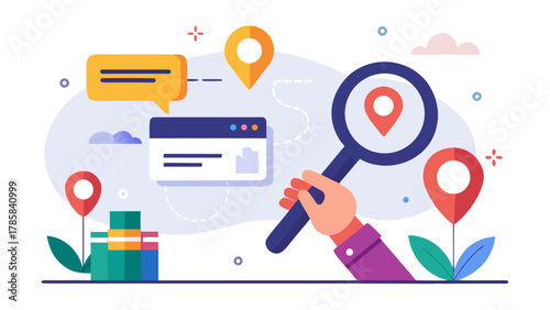Digital search for location data and information analysis