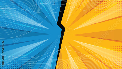 Versus Comic Background Template