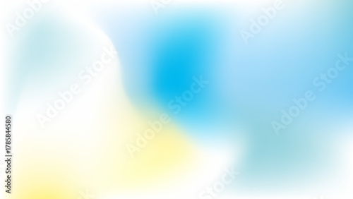 ホログラフィックな青と黄色のグラデーション背景素材