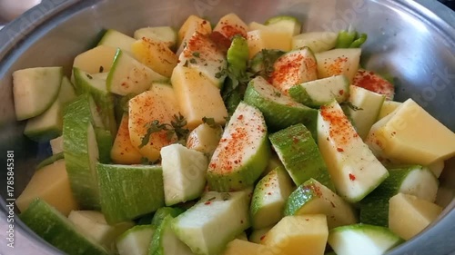 fresh vegetables cooking in the kitchen,