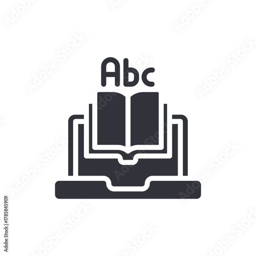 Online Learning Book Stack Knowledge Education Concept