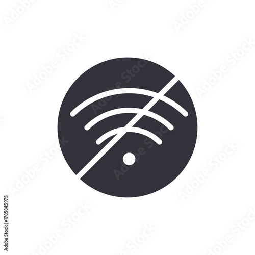 Disconnected Wifi Symbol For Network Connection Problem