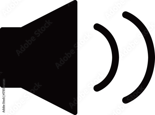 音量のアイコン　モノトーン