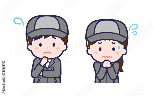 工場作業員／2人組／男女 05