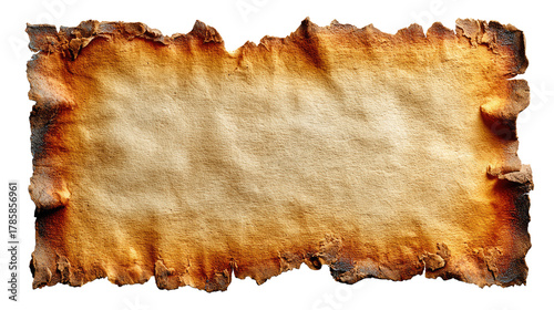 Ancient Parchment Texture: A close-up shot of an antique parchment, its edges delicately singed by time, offering a rustic texture ready for your message.