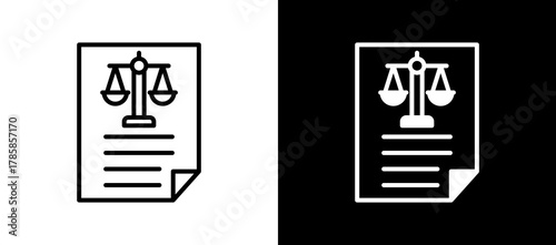 Legal Balance multistyle icon