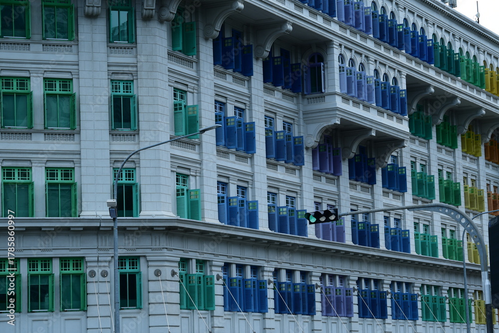 Obraz premium シンガポールの旧ヒルストリート警察署