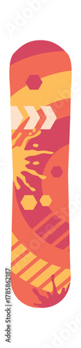 Colored snowboard board sports desk
