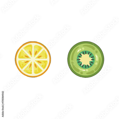 Lemon and Kiwi Slices.