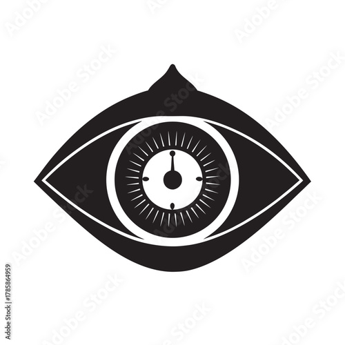 Eye Of Time Concept Vision Silhouette