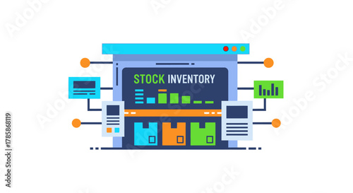 Smart Inventory Management E-Commerce Icon