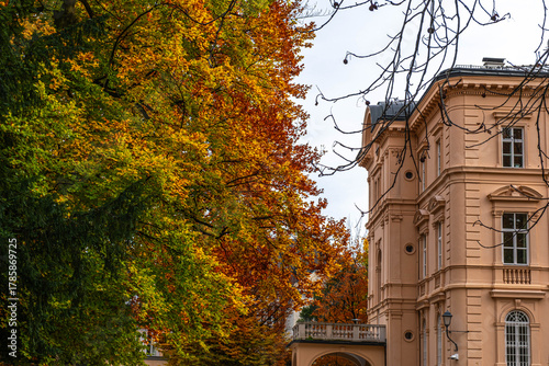 Gardens in Salzburg, in the city of Austria