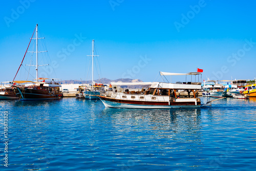 Fototapeta Naklejka Na Ścianę i Meble -  Kas city port or marina in Turkey
