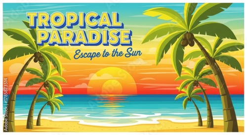 tropical beach background