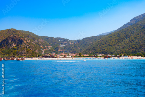 Fototapeta Naklejka Na Ścianę i Meble -  Oludeniz beach in Fethiye district in Turkey