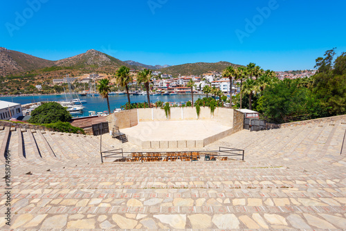 Fototapeta Naklejka Na Ścianę i Meble -  Amphitheater near the Datca port in Turkey