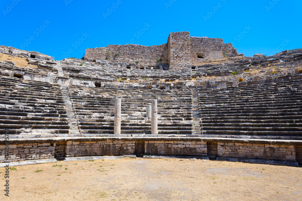 Obraz premium Miletus Archaeological Site panoramic view near Didim city in Turkey