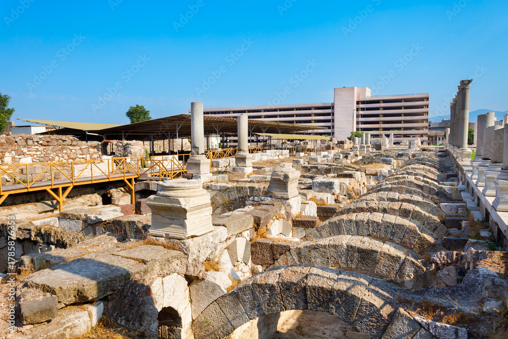 Fototapeta premium The Agora of Smyrna in Izmir city in Turkey