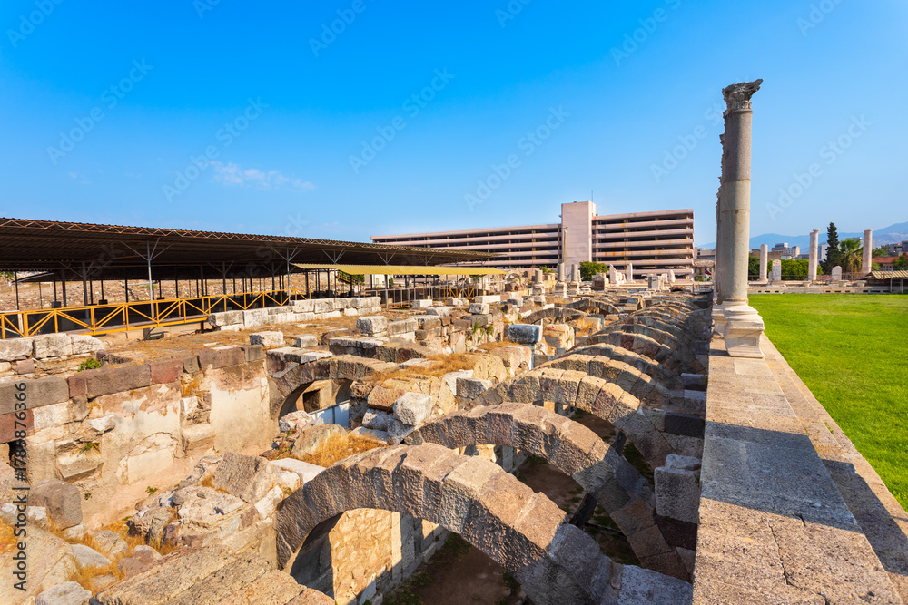 Fototapeta premium The Agora of Smyrna in Izmir city in Turkey