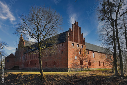 Fototapeta Naklejka Na Ścianę i Meble -  Teutonic Castle in Barciany in Masuria, Poland
