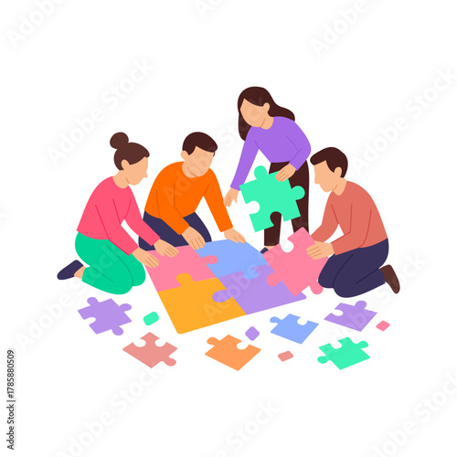 Puzzle Solving, working together to complete patterns