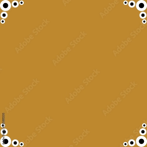 Simple Square Background Frame with Golden Screen Background, Unique Square Background Frame, Amazing Style Background Frame