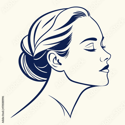  Elegant single woman s face in HD quality.