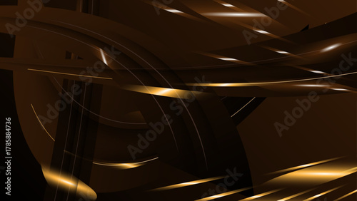 Gold dark background