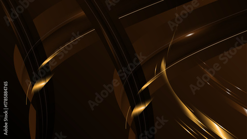 Gold dark background