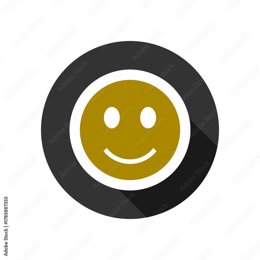 Fototapeta premium Simple Smile icon isolated on transparent background