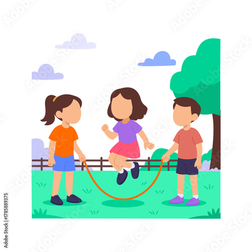 Jump Rope, playing together to build coordination
