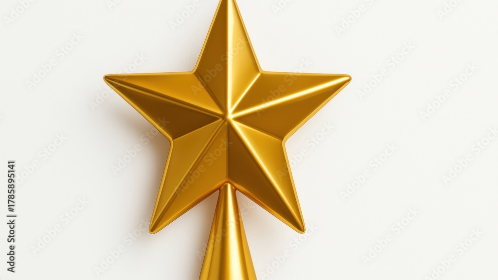 Fototapeta premium Golden star minimalist desktop wallpaper