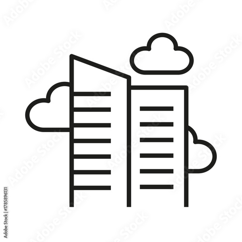 Home insurance. Mortgage, house with money icon line style isolated on white background. Residence Realm icon. secure house icon sign vector. Collateral house buy icon outline vector.