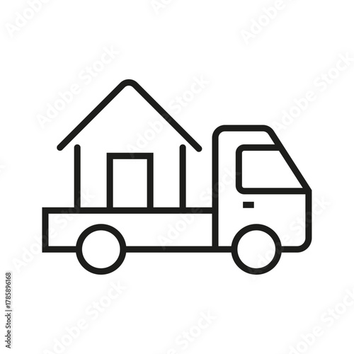 Home insurance. Mortgage, house with money icon line style isolated on white background. Residence Realm icon. secure house icon sign vector. Collateral house buy icon outline vector.