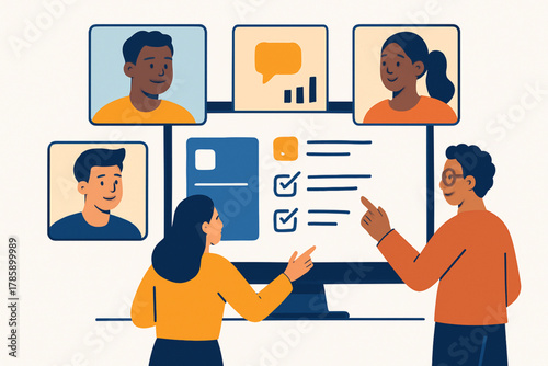 Virtual Team Meeting and Video Conference