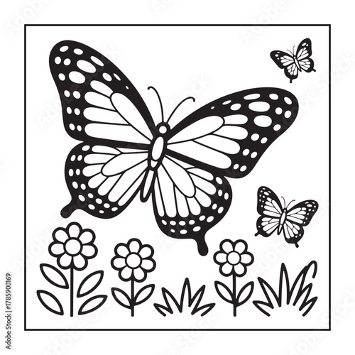 Kid-friendly animals and bold and easy coloring pages. different types of animals with some elements, and black and white coloring pages for kids.