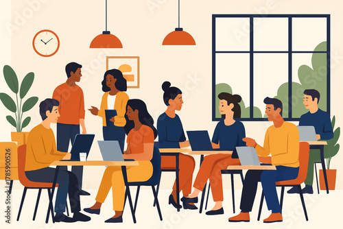 Businesswoman Leading Corporate Presentation