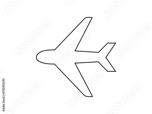 airplane icon vector illustration