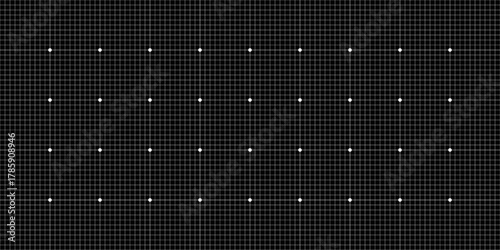 Millimeter Grid Blueprint Background Black Paper. Technical Dot Graph Texture Graph Pattern