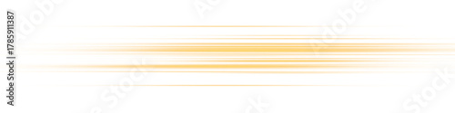 Gold horizontal lens flares pack. Laser beams, horizontal light rays. Beautiful light flares. Glowing streaks on light background. Light line effect gold png. 