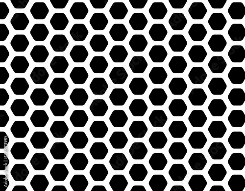 ファブリック素材　おしゃれな和柄背景　伝統模様　亀甲模様　黒