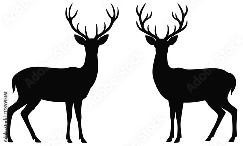 deer silhouette vector