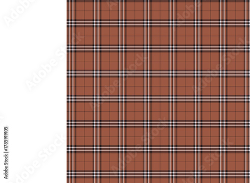 Seamless red,brown,green, lemon,teal and black plaid twill check pattern for fabric design.