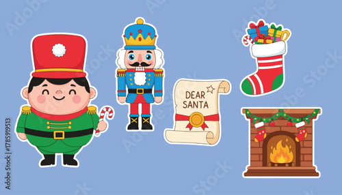 Christmas Elements Vector Set For Holiday Season