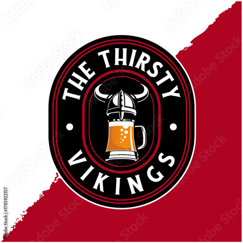 Fully Editable, fun Viking themed logo for a Bar, restaurant or anyother related print or digital media