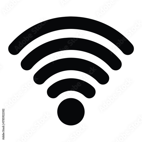 Wifi signal icon wireless internet connection symbol vector illustration access point hotspot