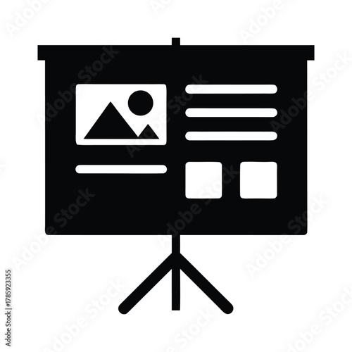 Presentation screen projector for business meeting conference seminar training display events