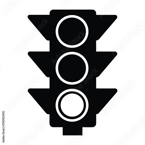 Traffic light vector illustration, traffic signal, stoplight, road safety, traffic control, icon, symbol
