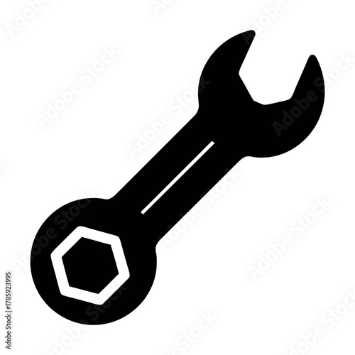 Wrench tool vector illustration for diy projects mechanical repair and construction equipment needs 90