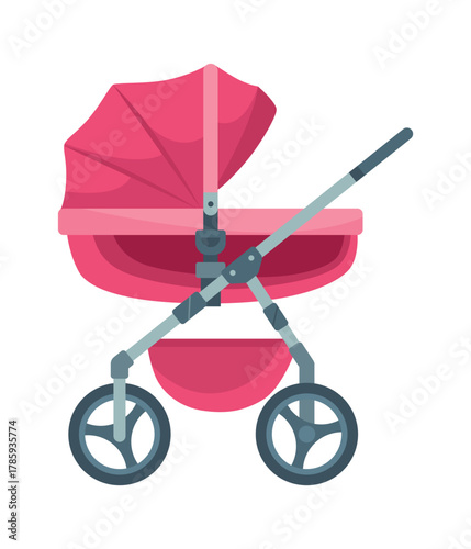 Baby stroller, childish colorful folding stroller, buggy baby carriage, child wagon, infant transport